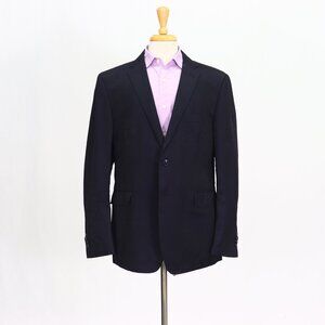 ETRO 46R Navy Blazer Sport Coat Jacket 2-Button Solid Y619